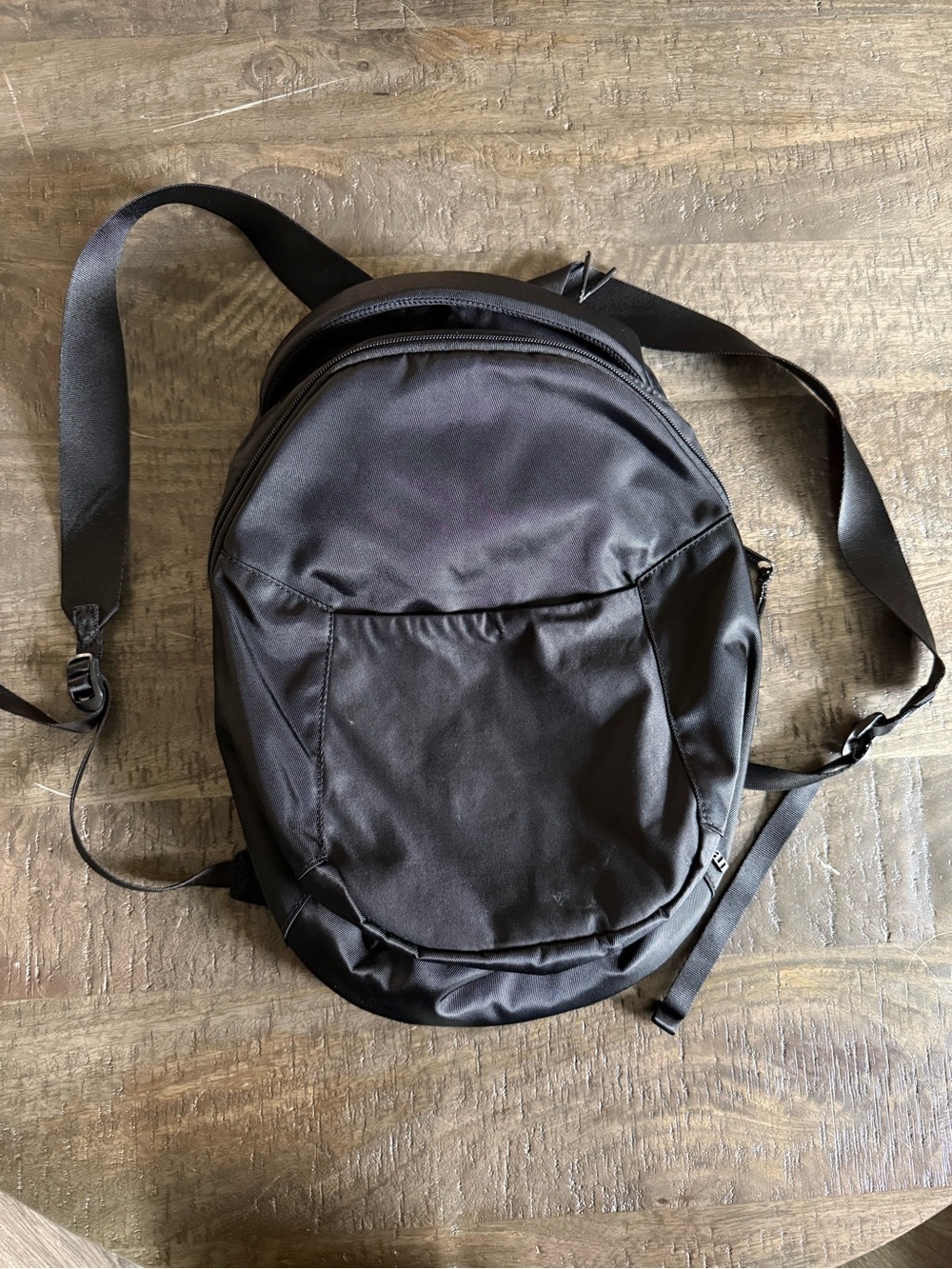 L.L. Bean Black Nylon Backpack Daypack Travel School Laptop Bag